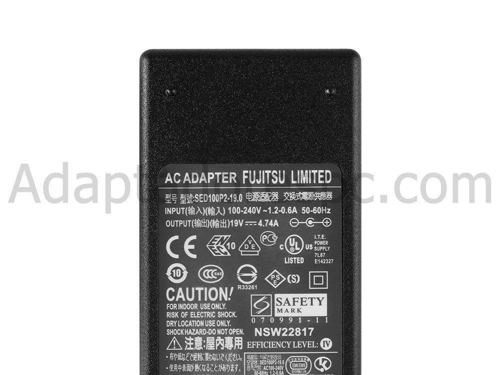 Original 90W AC Adaptador Carregador Fujitsu A13-090P2A CP531940-01