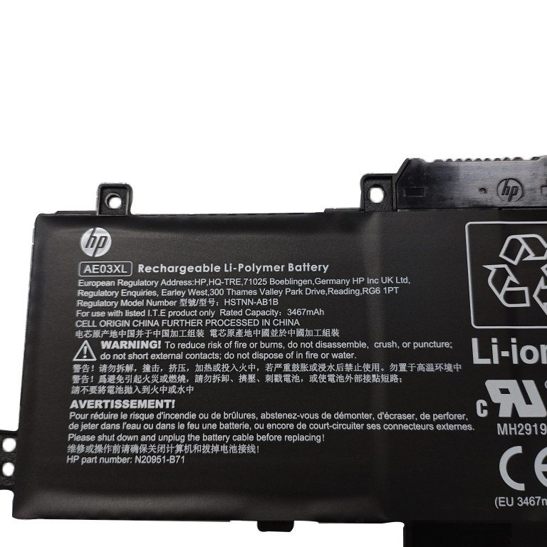 Original 3467mAh 41.04Wh Bateria HP 14-em0630nd
