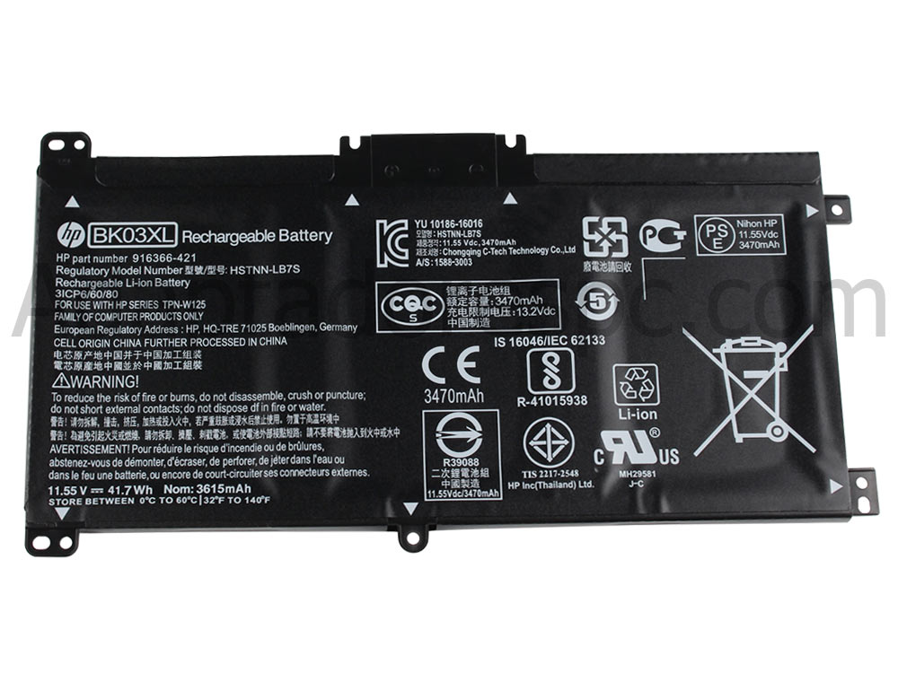 41.7Wh Original Bateria HP Pavilion 14-ba000 x360