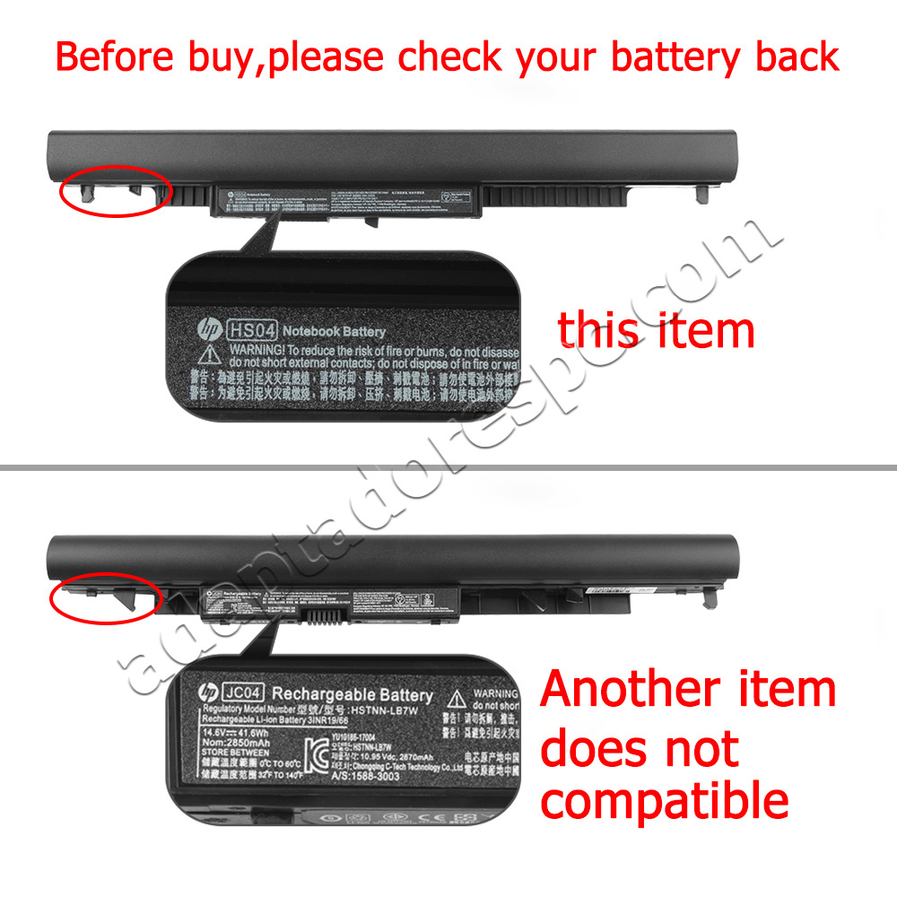 Original Bateria HP 15-db0023ns 15-db0236au 41Wh