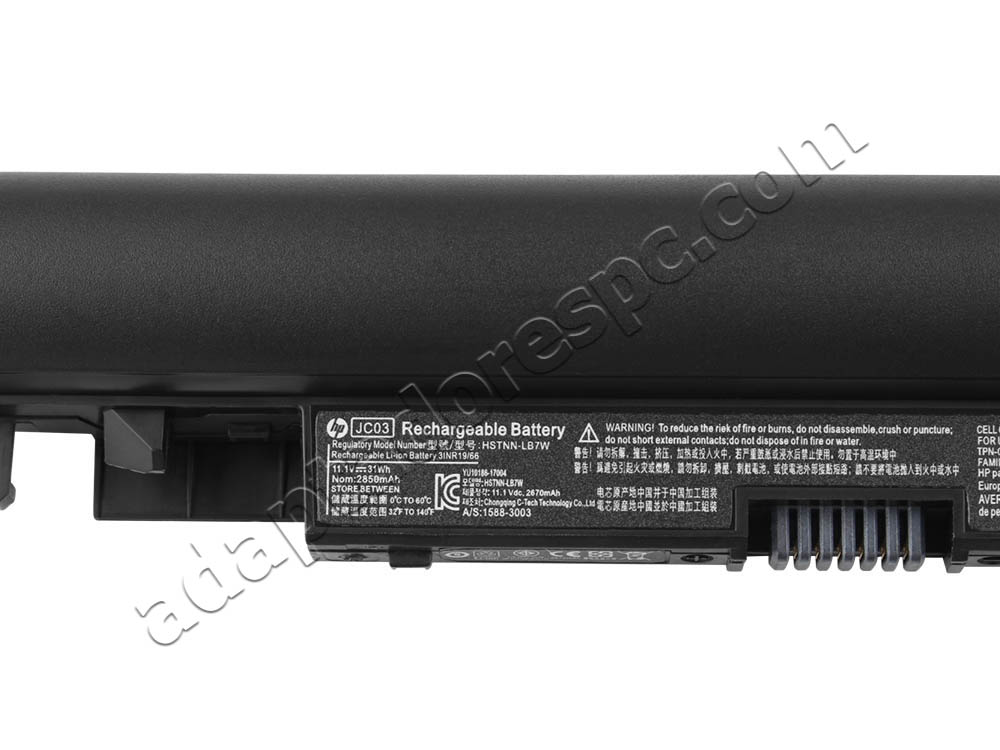 Original Bateria HP 15-bw011dx 15-bw083nd 2850mAh 31.2Wh