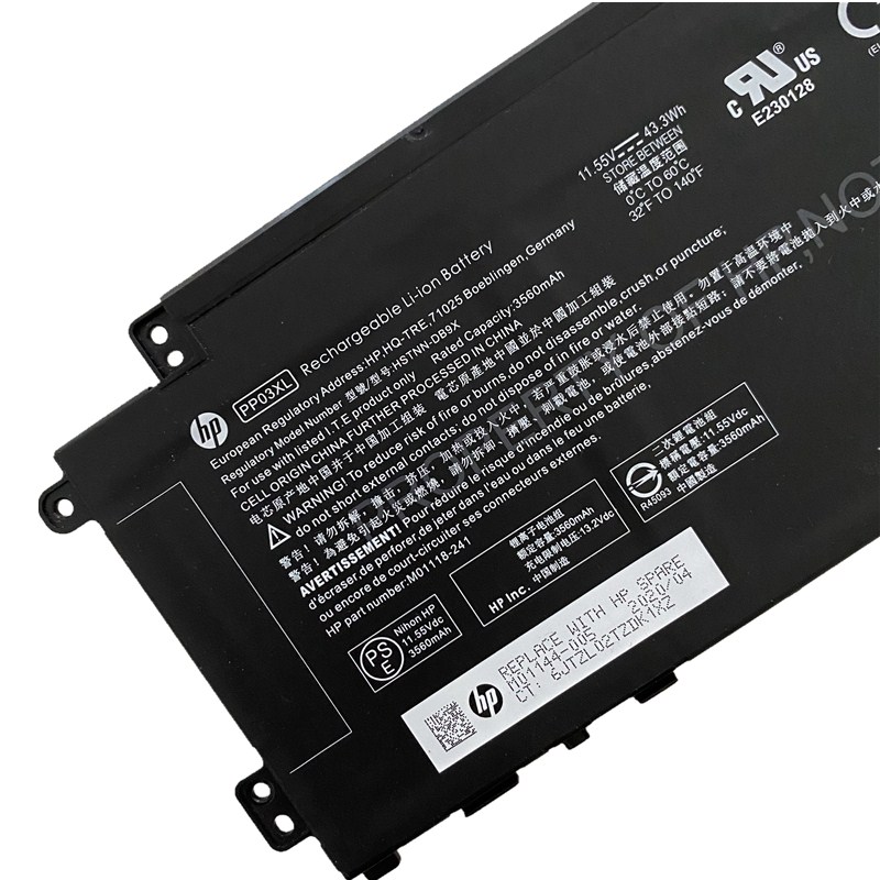 Original Bateria HP Pavilion 15-eh0008nv 15-eh0032nu 15-eh0502AU 3560mAh 43.3Wh
