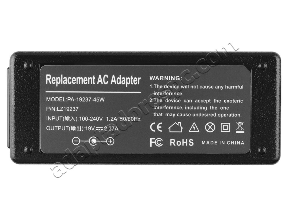 Original 45W-50W AOC WS195RGLWZ Adaptador AC Carregador + Cabo