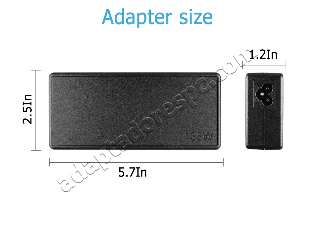 135W Lenovo IdeaPad 330-15ICH 81FK Adaptador AC Carregador