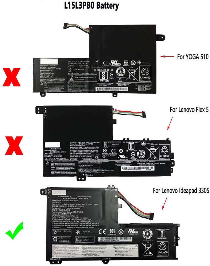 Original Bateria Lenovo Ideapad 330S-15ARR 81FB0031SC 4645mAh 52.5Wh