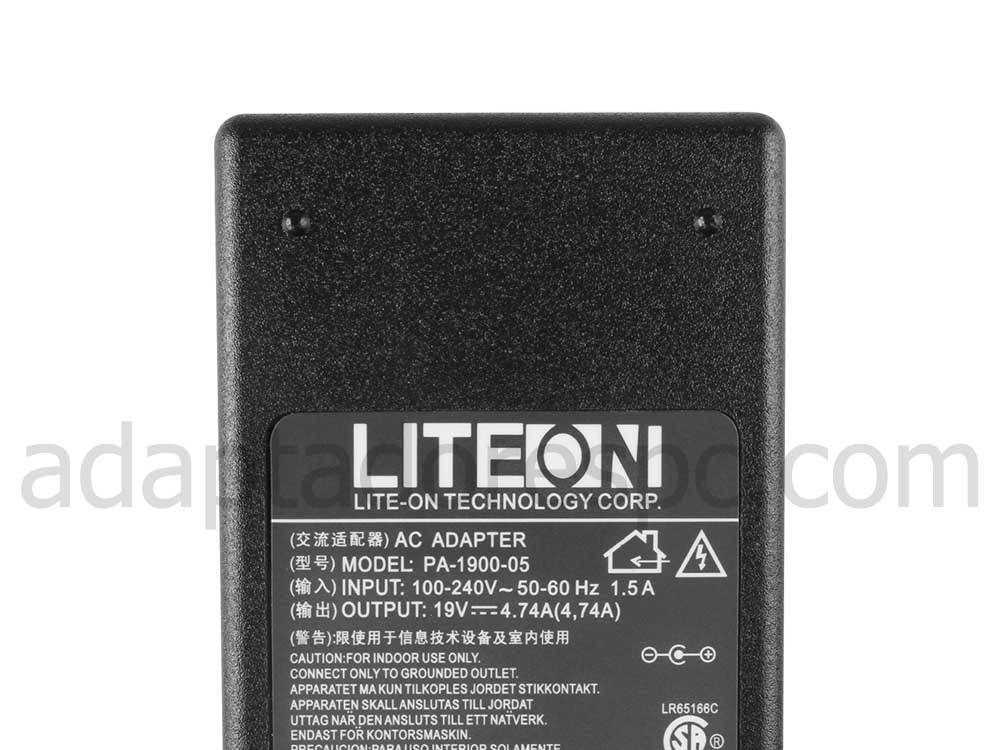 Original 90W Acer Delta Liteon PA-1900-05 Adaptador AC Carregador