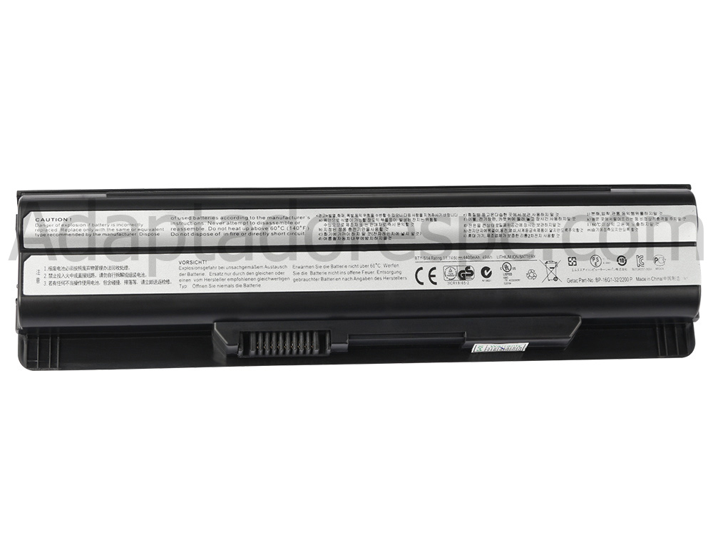 4400mAh Bateria MSI GE60 2PL Apache (GTX 850M)
