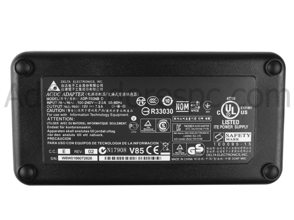 150W Adaptador AC Carregador Medion MD 98578 MD 98579 MD98589 MD98747