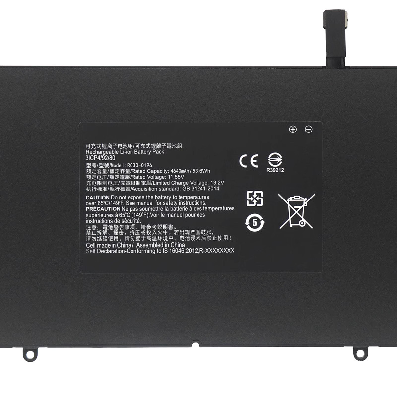 Original Bateria Razer Blade Stealth 13 2017 RZ09-0196x 4640mAh 53.6Wh