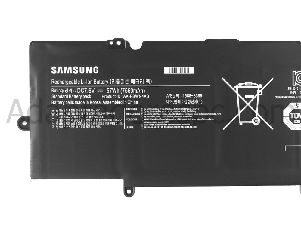 57Whr Samsung NP730U3E Original Bateria