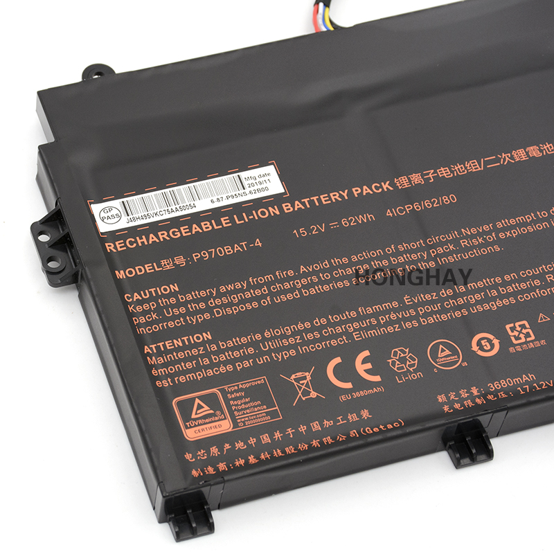 Bateria Mifcom SG6 i7 RTX 2070 SSD(P960RF) 3680mAh 62Wh