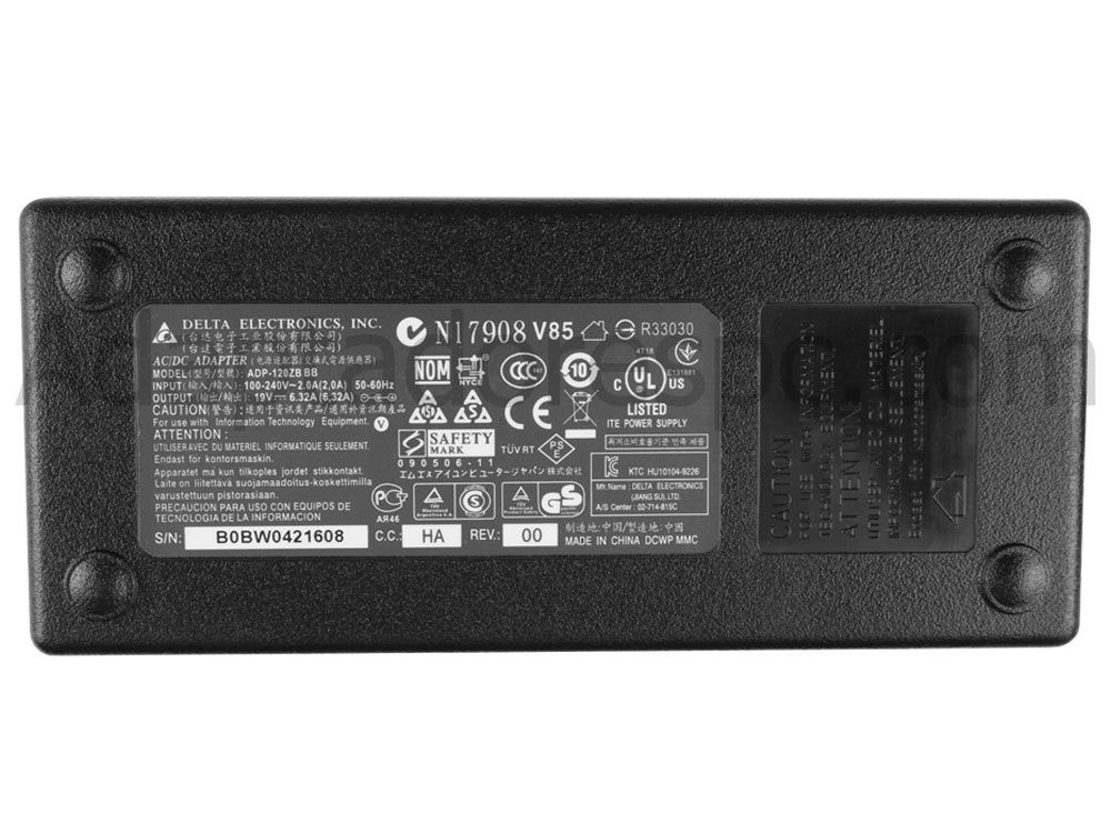 120W Toshiba ADP-120GB ADP-120SB Adaptador AC Carregador