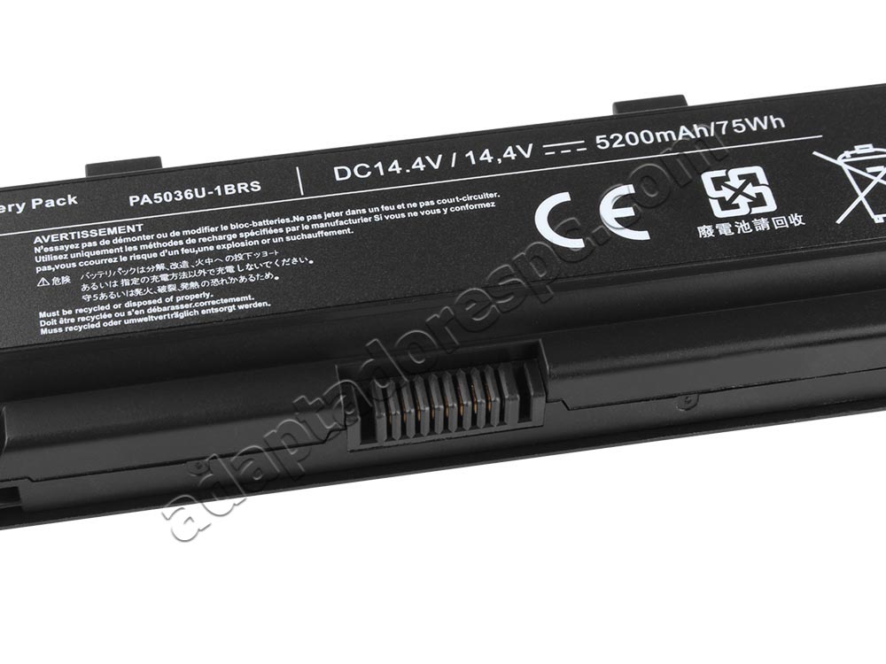 3000mAh Bateria Toshiba Qosmio X70-A 17.3 X70-A-13C X70-A-11L